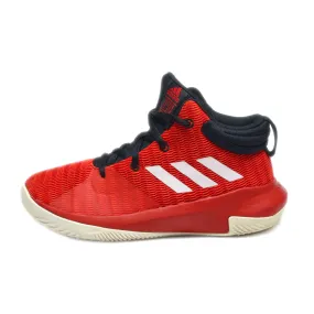 Adidas Pro Elevate Sport Shoes Leather Red Colour For Kids