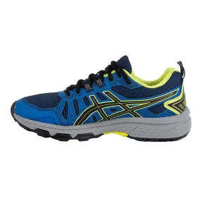 Asics Gel Venture 7 Running Sport Shoes Leather Blue Colour For Kids