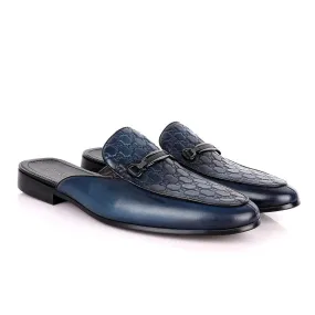 Billionaire Exquisite Blue Mole Leather Shoe