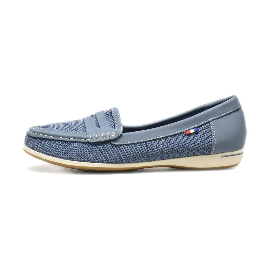 Graceland Loafers Leather Blue Colour For Women