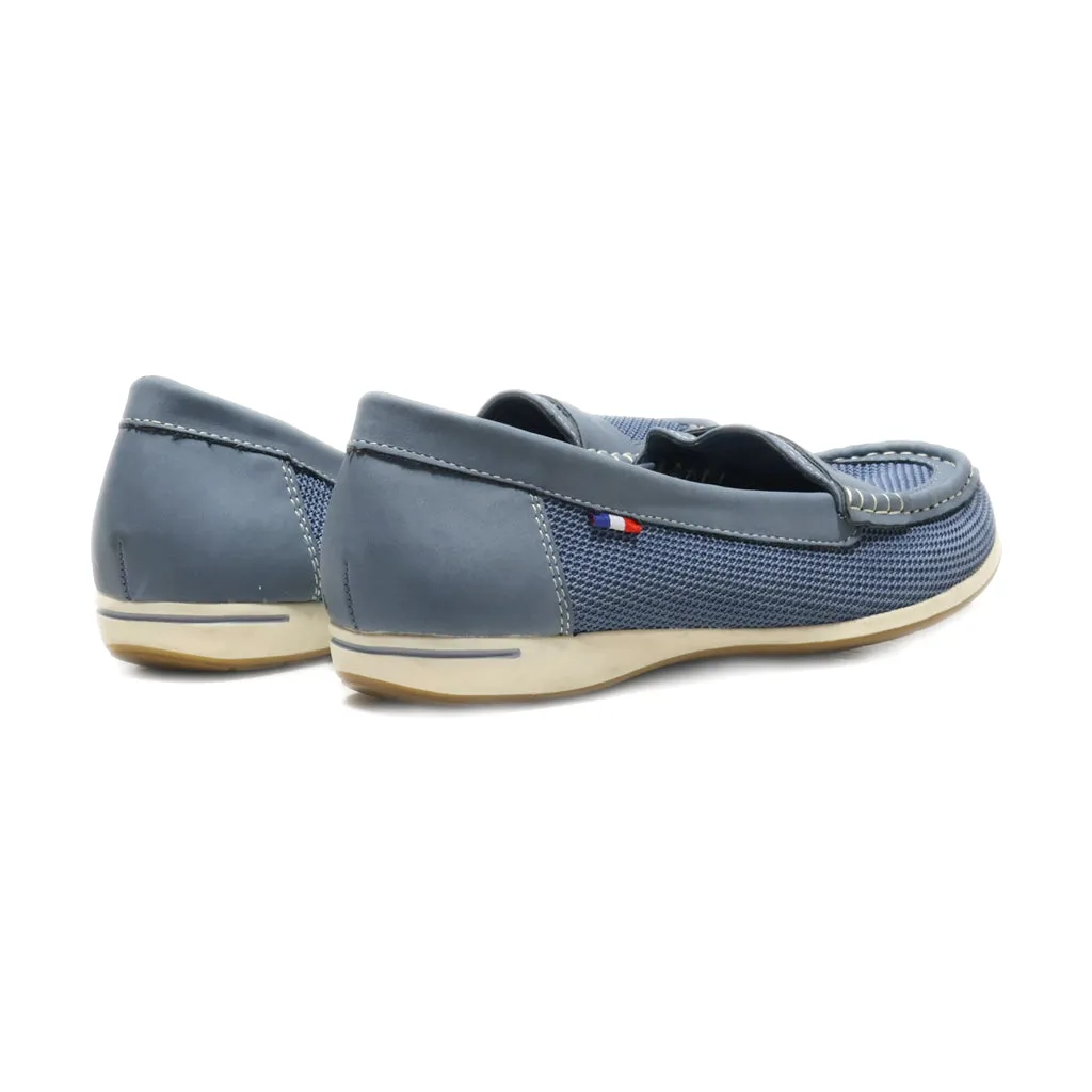 Graceland Loafers Leather Blue Colour For Women