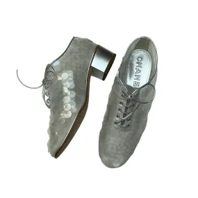 Sequins Lace-up Shoes - 9